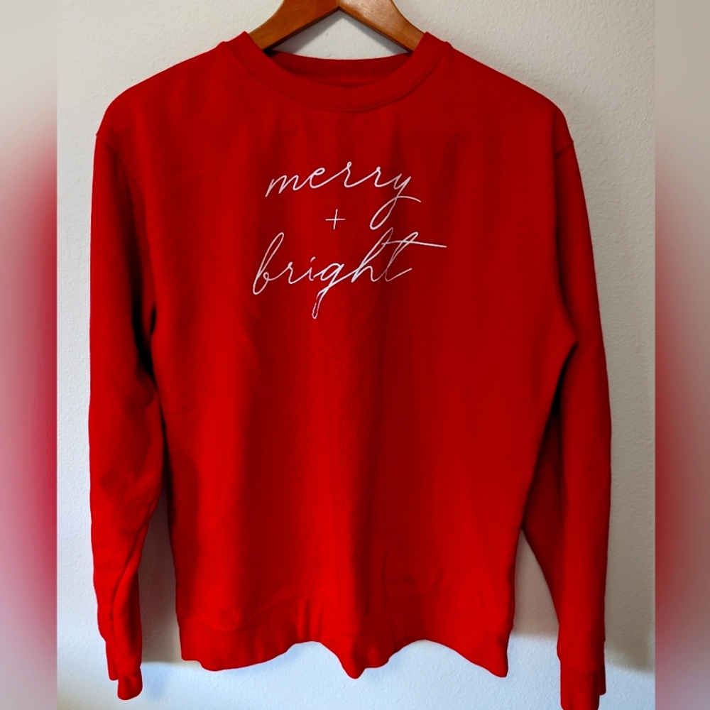 60% off Holiday Ivy & Cloth red minimalist Christmas sweater